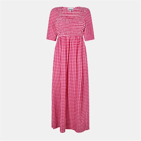 GANNI - Women's Midi Smock Dress