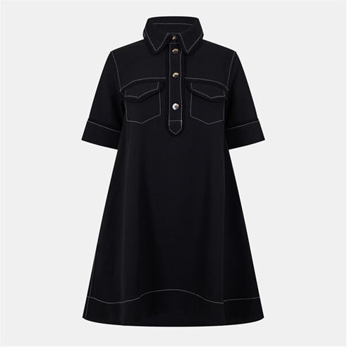 GANNI - Women's Crepe Mini Dress