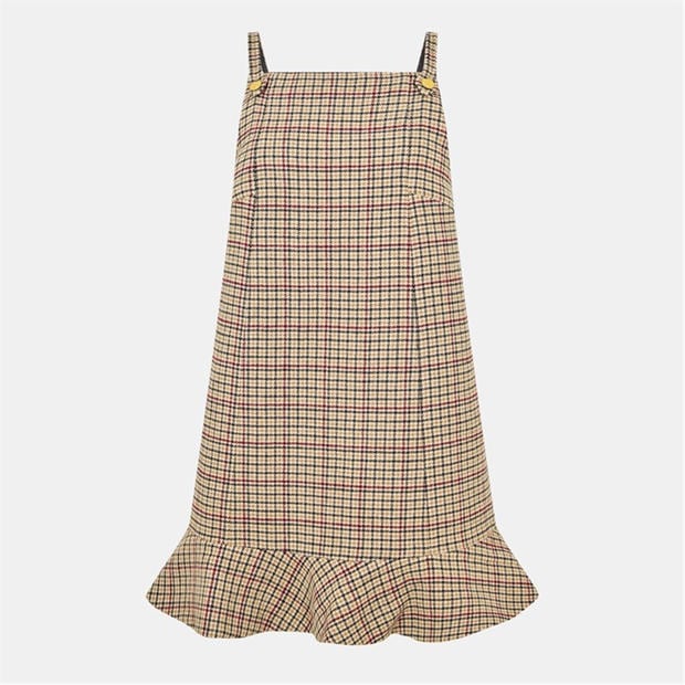 GANNI: GANNI Women's Check Mini Pinafore Dress