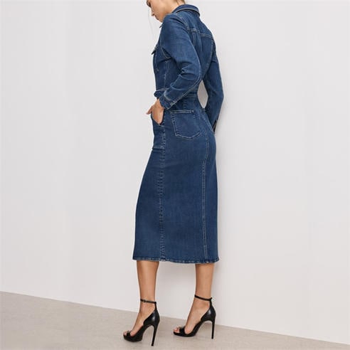 GOOD AMERICAN - Good Ls Midi Dress Ld99