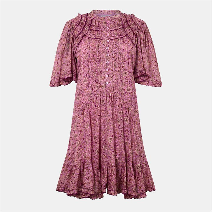 Marant Etoile Women's Pink Celyana Mini Dress - Size 12