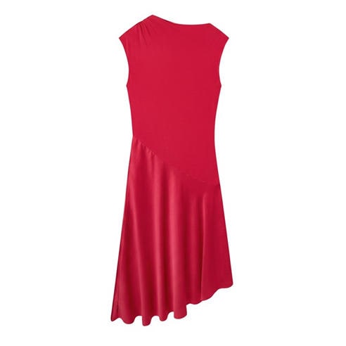 Ted Baker - Ted Baker Asymmetric Satin Panel Midi Dress