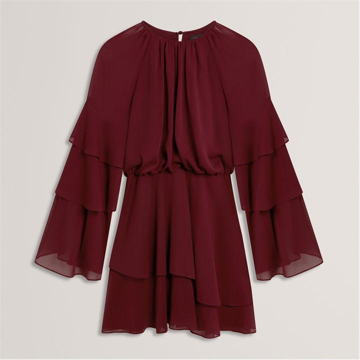 Ted Baker Women's Red Ted Tier Lsminidress Ld62