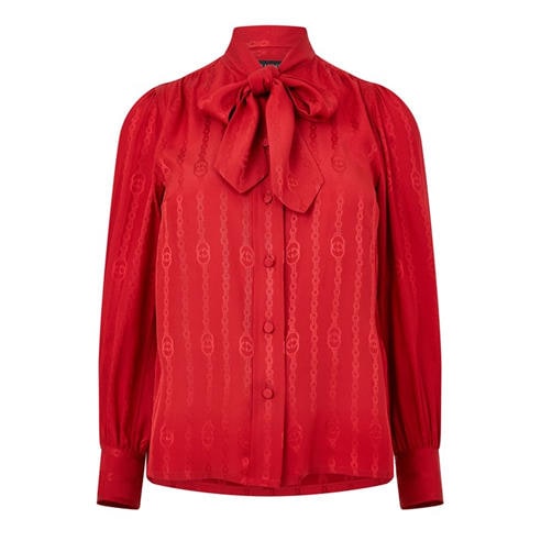 GUCCI - Gucci Satin Shirt Ld63