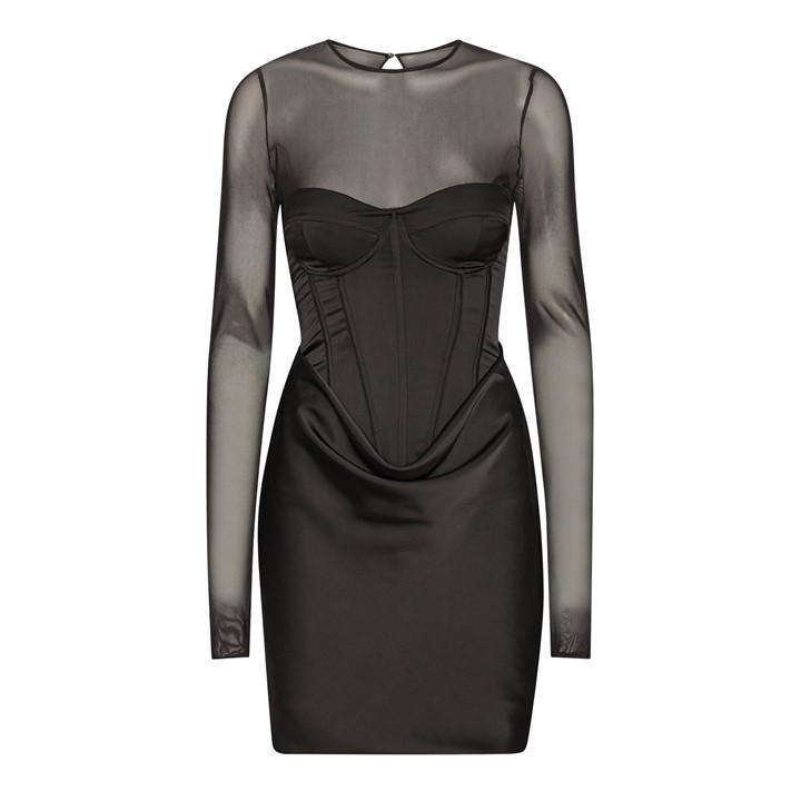 Rotate Women's Black Kila Dress Ld61
