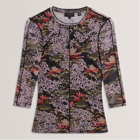 Ted Baker - Ted Baker Mesh Print Top