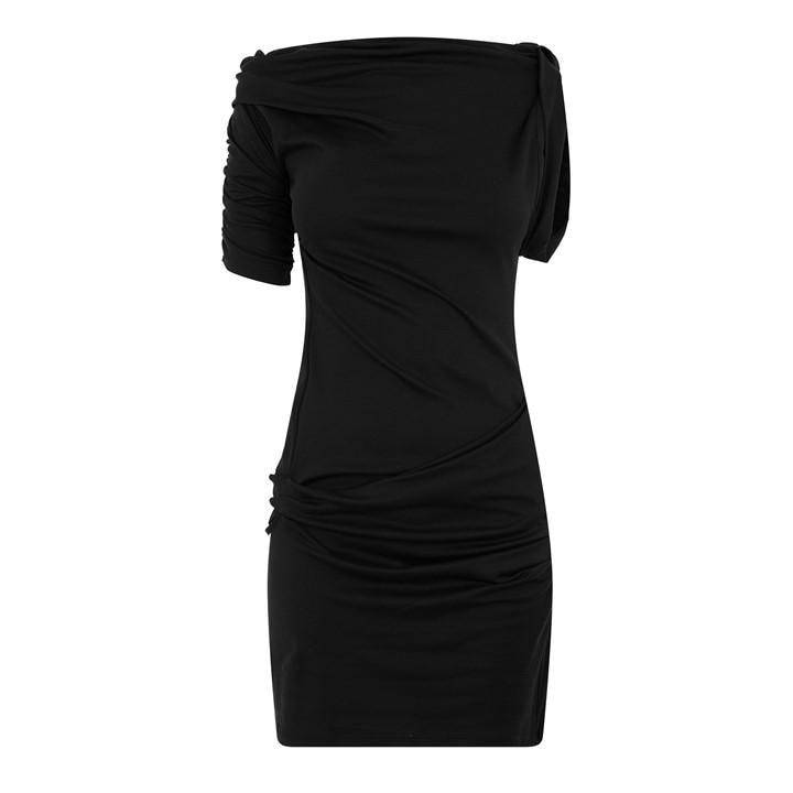 Jacquemus Jacq Mini Drape Drs Ld62 In Black