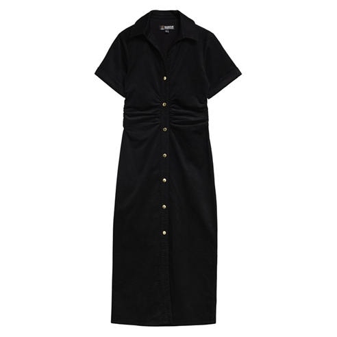 Barbour International - Womens Kenna Cotton Long-Sleeve Maxi Dress