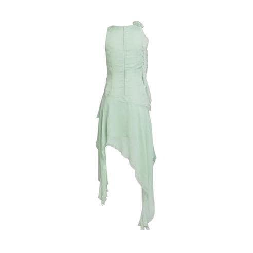 BARDOT - Women's Ivana Georgette High Neck Low Mini Dress