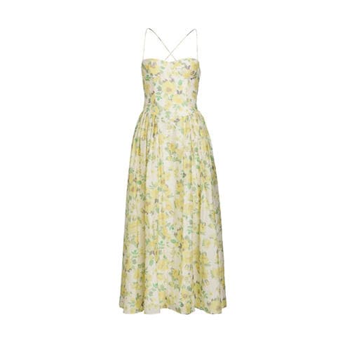 BARDOT - Women's Estie Printed Floral Cotton Evening Maxi Dress
