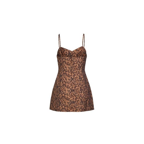 BARDOT - Women's Marcello Hourglass Animal Print Lyocell Mini Dress