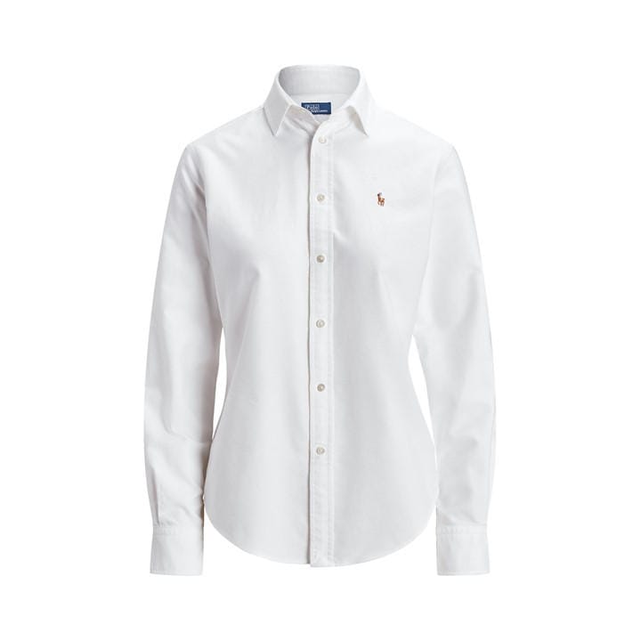 Polo Ralph Lauren Women's White Oxford Button-Down Shirt - Size 16