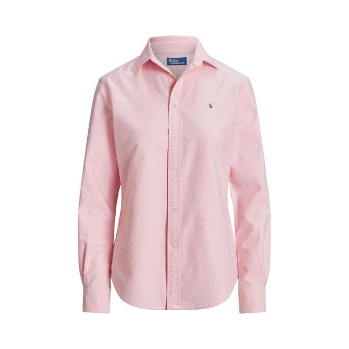 Polo Ralph Lauren Women's Pink Oxford Button-Down Shirt - Size 8