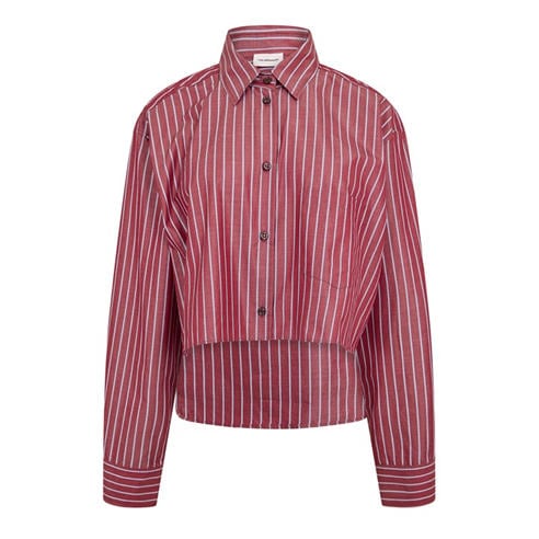 THE ANDAMANE - Women's Georgiana Crop Long Sleeve Patterned Shirt