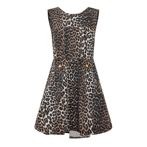 GANNI - Women's Printed Denim Mini Dress