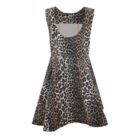 GANNI - Women's Printed Denim Mini Dress