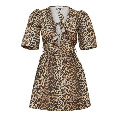 GANNI - Women's Printed Mini Dress