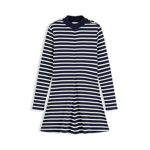 Tommy Hilfiger - Women's Cody Long-Sleeve Crew-Neck Slim-Fit Skater Dress