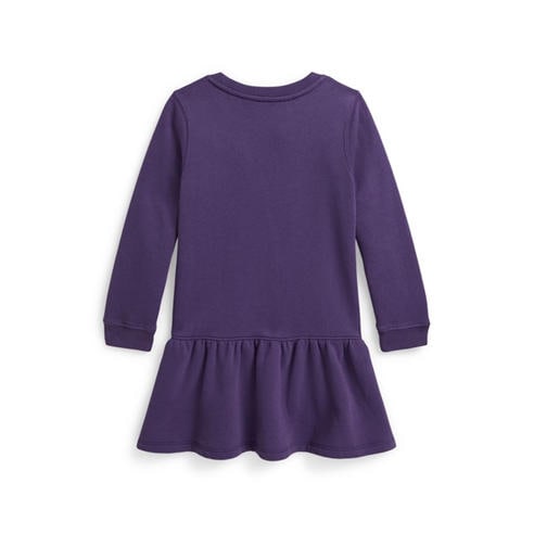 Polo Ralph Lauren - Kids' Bear Long-Sleeve Cotton Fleece Jumper Dress