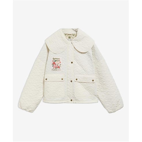 BARBOUR X FARM RIO - Womens Quilted Jacket