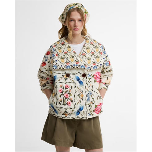 BARBOUR X FARM RIO - Womens Quilted Jacket