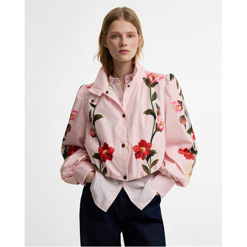 BARBOUR X FARM RIO - Women's Bomber Jacket