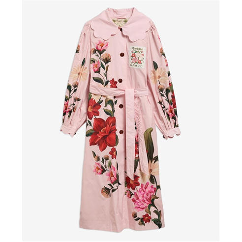 BARBOUR X FARM RIO - Women's Trench Coat