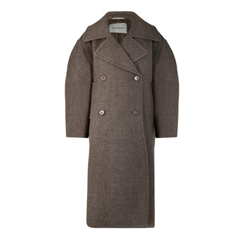 BALENCIAGA - Bal Long Cocoon Coat Ld64