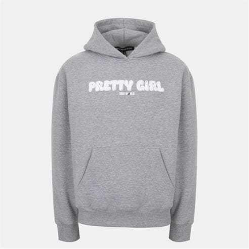 PRETTY BOY UGLY WORLD - Women's Cotton Long Sleeve Oversized Fit Pull Over Hoodie