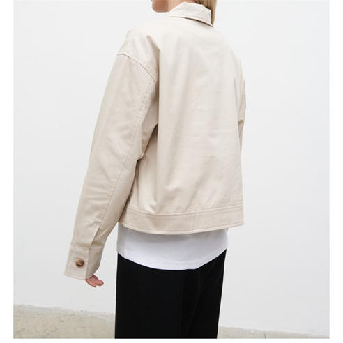 Pretty Lavish - Women's Isla Cropped Cotton Oversized-Fit Trench Coat