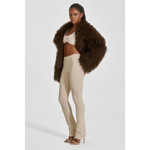 MARS THE LABEL - Womens Mongolian Faux Fur Teddy Coat