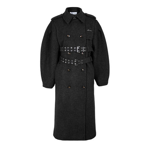 GANNI - Women's Pea Coat