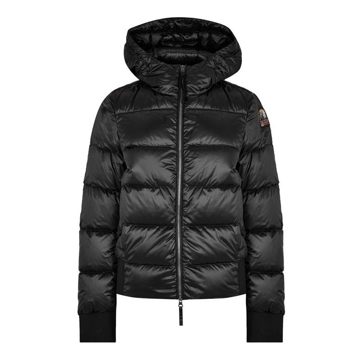 Parajumpers Women's Black Mariah Hooded Down Jacket Size 18
