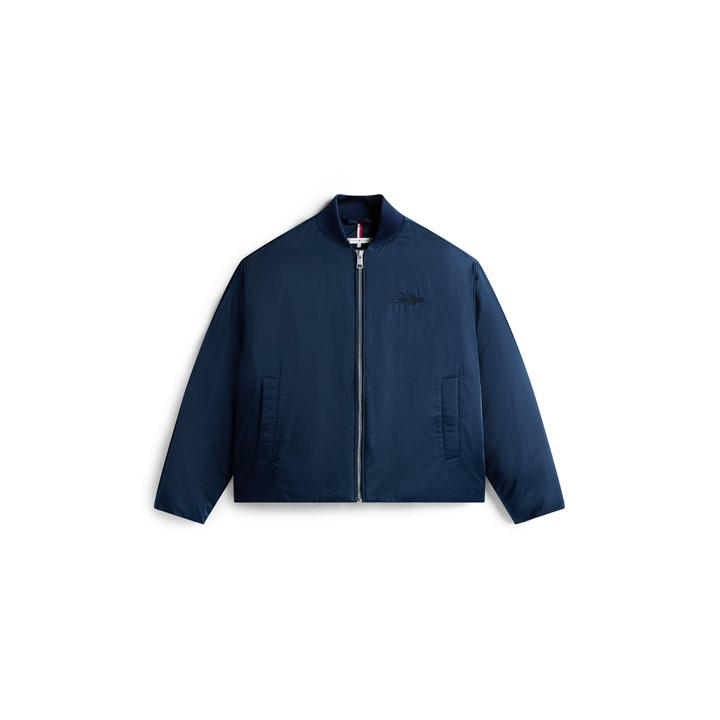 Tommy Hilfiger Women's Blue Tommy Pd Rlx Bomber Ld54 Size 10