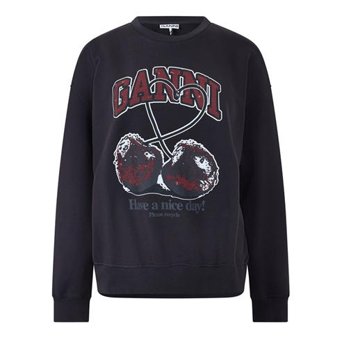 GANNI - Women's Cherry Crew Sweatshirt