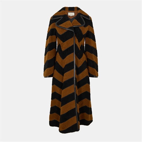 GUCCI - Women's Chevron Shearling Jacket