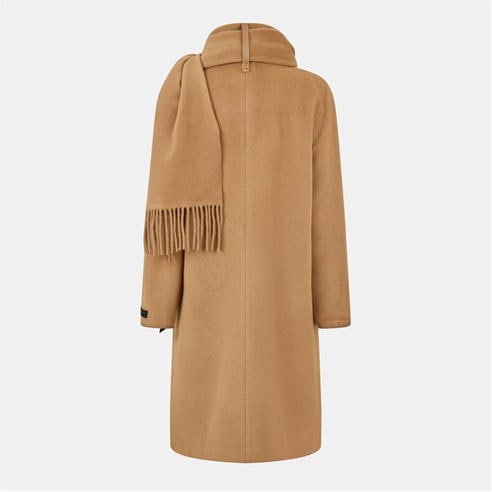 DONNA KARAN - Women's DKaran Scarf Draped Overcoat