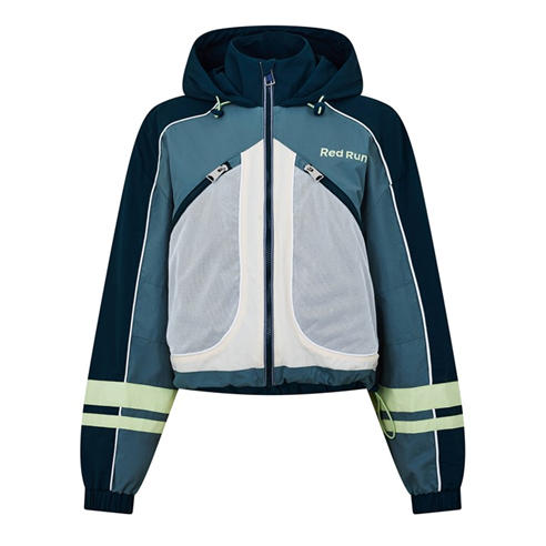 RED RUN - Womens Skyline Nylon Track Jacket