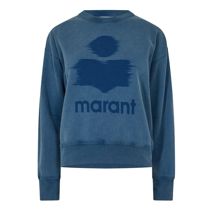 Marant Etoile Women's Blue Mobyli Sweat Crew Sweatshirt - Size 10