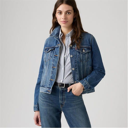 Levis - Women's Original Trucker Denim Slim-Fit Jacket