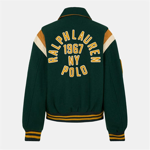 POLO RALPH LAUREN - Women's Letterman Bomber Jacket