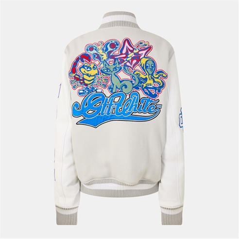 OFF WHITE - Women's Off-White Contemporary Varsity Jacket