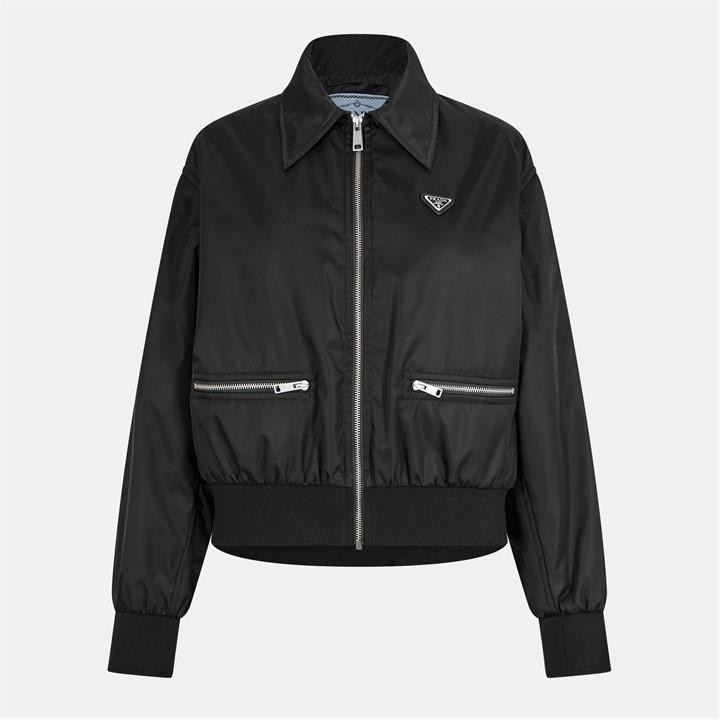 Prada Women's Brown Weather Resistant Technical Softshell Jacket