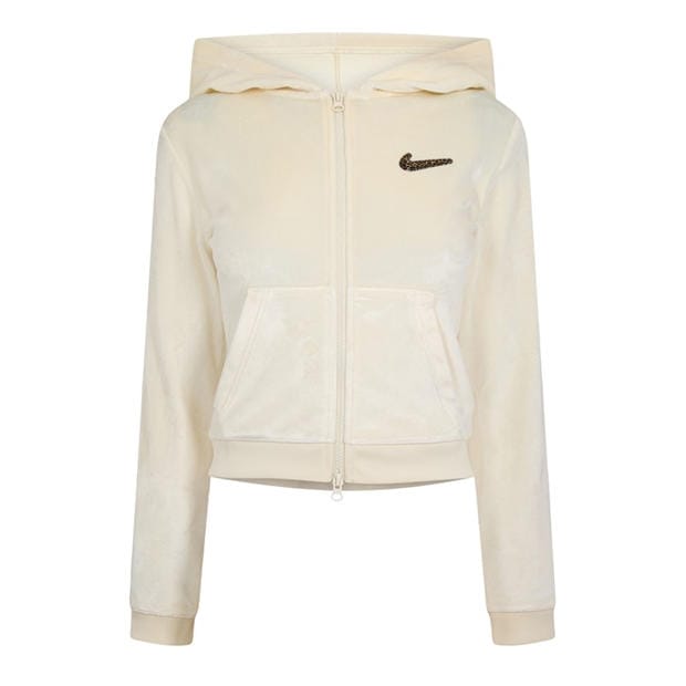 Baroque Brown - NIKE - Womens Velour Track Top