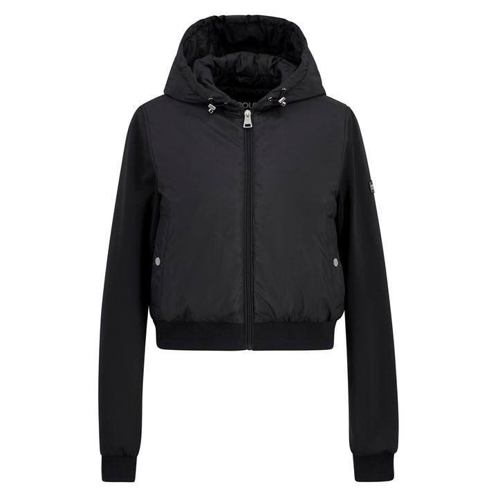 Barbour International Women's Black Equinox Quilted Sweatshirt