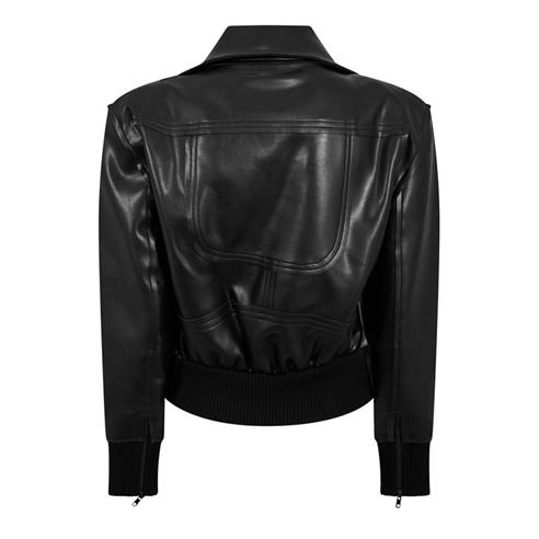 NORMA KAMALI - Women's Mini Moto Bomber Jacket