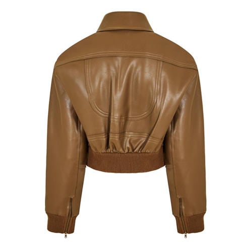 NORMA KAMALI - Women's Cropped Bomber Jacket
