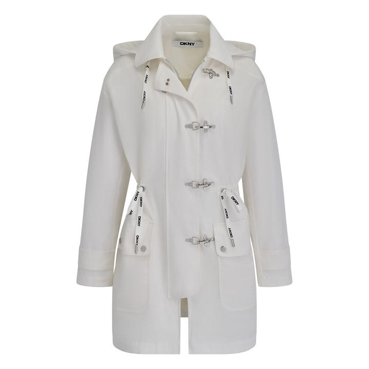 Dkny Rain Jacket Ld62 In White