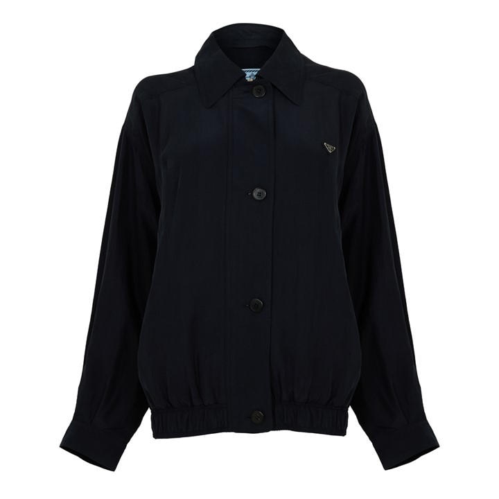 Prada Women's Blue Logo Softshell Jacket
