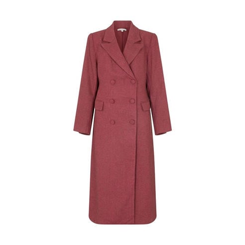 Lily and Lionel - Lily and Lionel Jakki Tailored Herringbone Print Coat In Pink